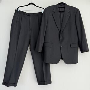 Brooks Brothers 1818 Madison Suit 42R Saxxon Wool Herringbone Pants 34x29 USA